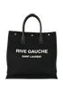Shopper Gauche, &pound;495, Handbags, Black, Canvas, Front view